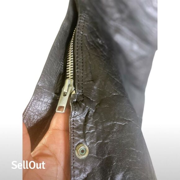 Silver Bike Women's Black Leather Motorcycle pants Size S - Picture 9 of 13